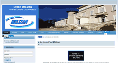 Desktop Screenshot of lycee-paul-melizan.com