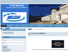 Tablet Screenshot of lycee-paul-melizan.com